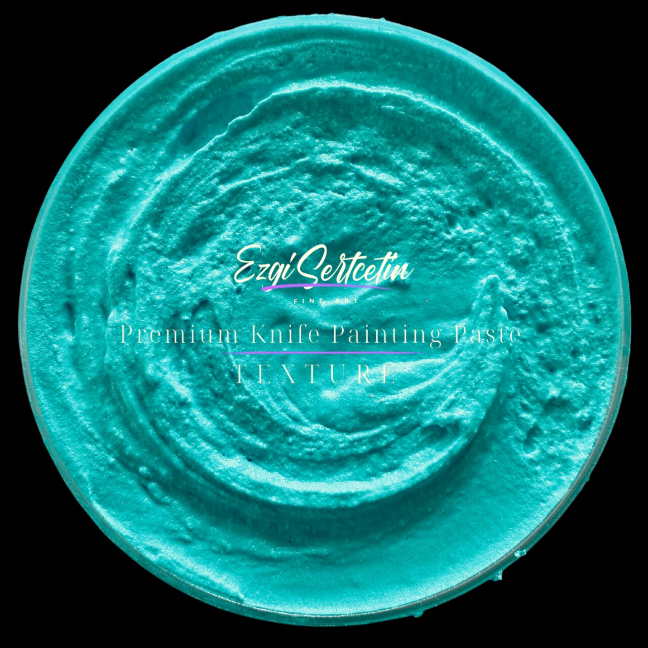 Premium Palette Knife Painting Paste|Modeling Paste|Texture Paste|Authentic Bright Colors|Ready to Use|Easy to Apply| 6oz by Volume|Ezgi Sertcetin